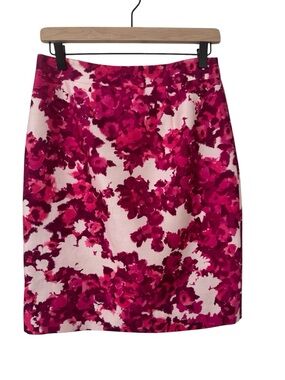 kate spade Pink Magenta Floral Pencil Skirt - Size 4